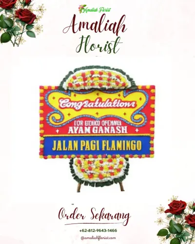 Bunga Papan Congratulation di Kaliabu